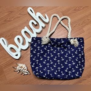 The preppy pelican nautical anchor bag tote